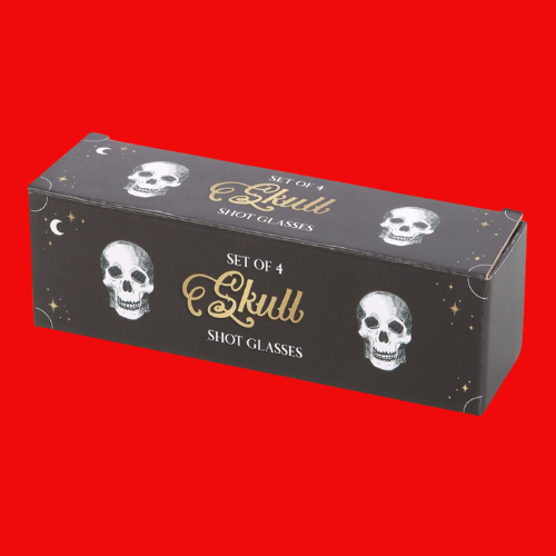 Set of 4 Skull Shot Glasses