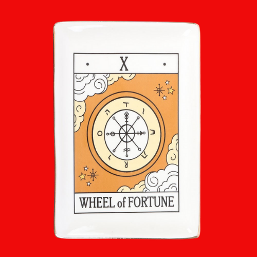 The Wheel of Fortune Vintage Tarot Trinket Dish