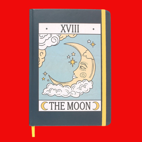 The Moon Vintage Tarot A5 Notebook