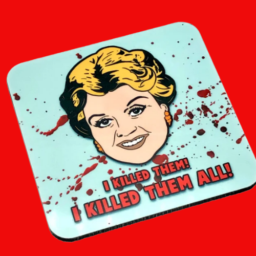 Jessica I Killed Them All Drinks Coaster