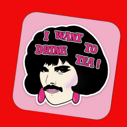 I Want To Drink Tea Inspired Drinks Coaster