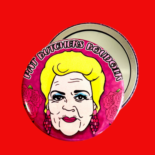 Pat's Boudoir Pocket Hand Mirror