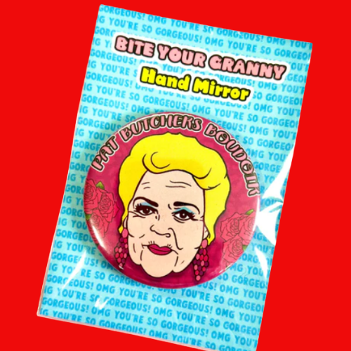 Pat's Boudoir Pocket Hand Mirror