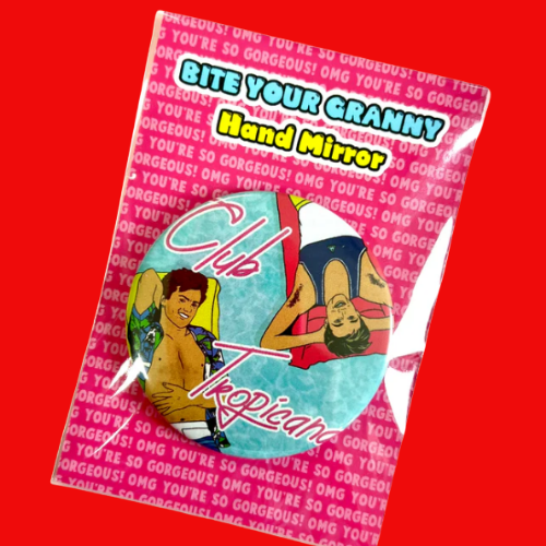 Club Tropicana Pocket Hand Mirror