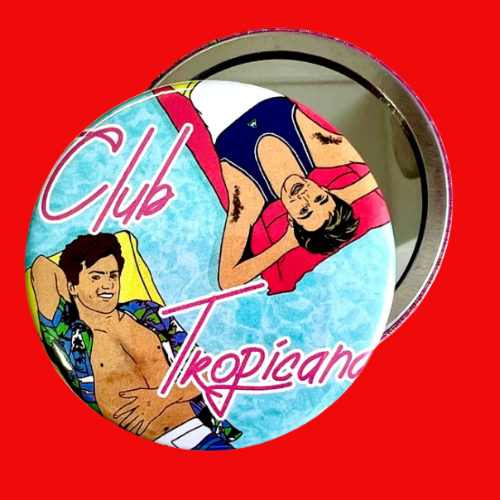 Club Tropicana Pocket Hand Mirror