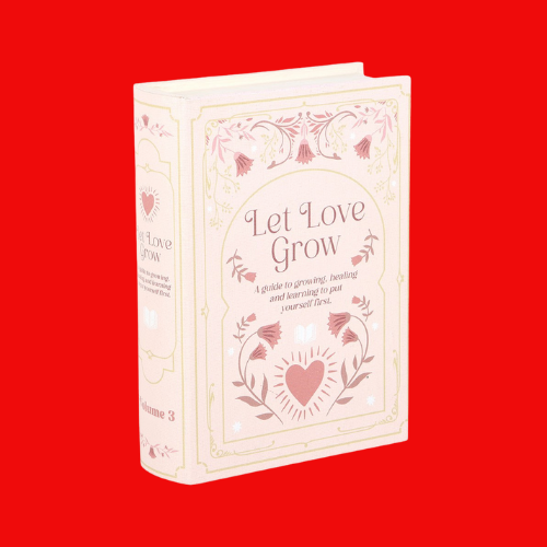 Pink Book Shaped Storage Box