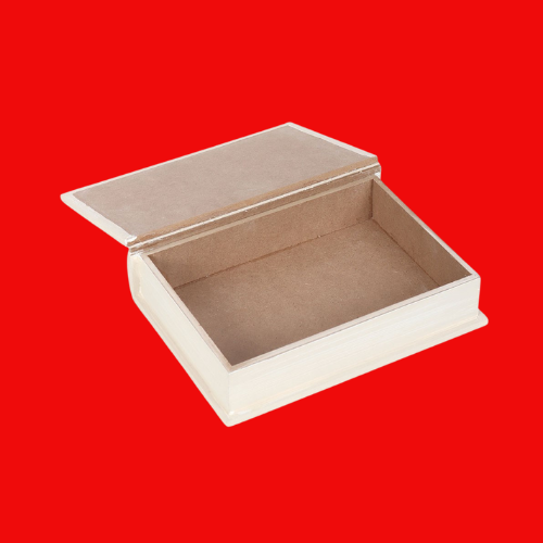 Pink Book Shaped Storage Box