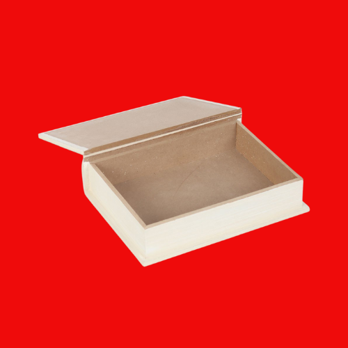 White Book Shaped Storage Box