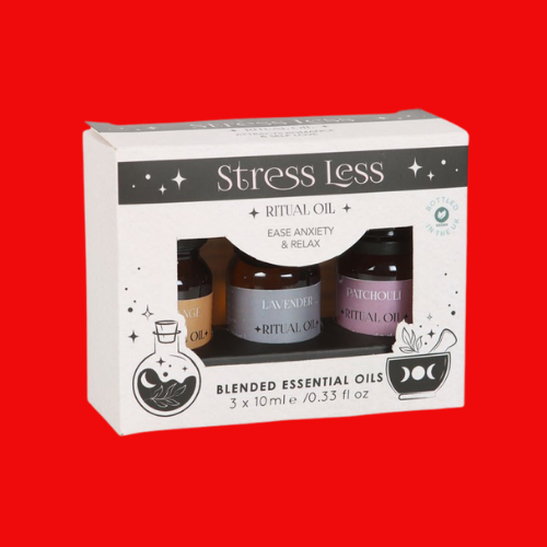 Set of 3 Stress Less Ritual Blended Essential Oils