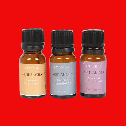 Set of 3 Stress Less Ritual Blended Essential Oils