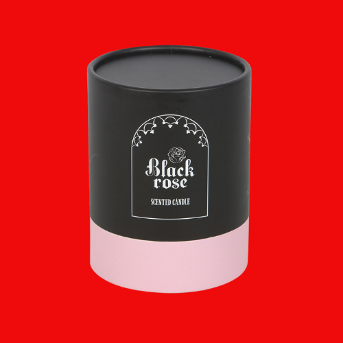 Black Rose Candle with 3D Rose