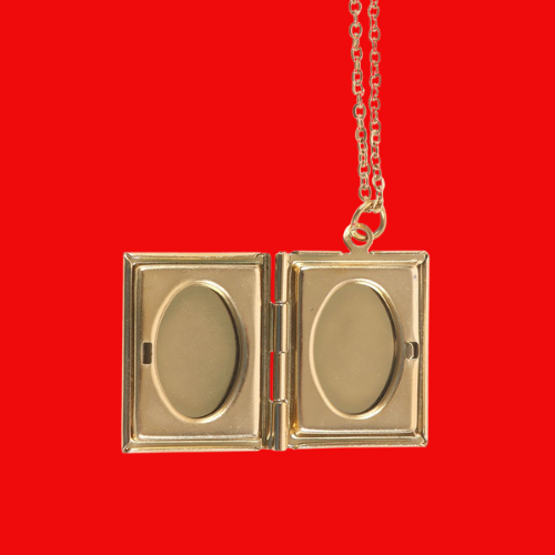 Book Shaped Locket Necklace in Gift Box