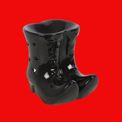 Black Witch Boots Oil Burner