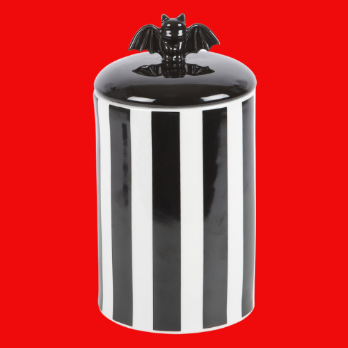 Striped Bat Storage Jar