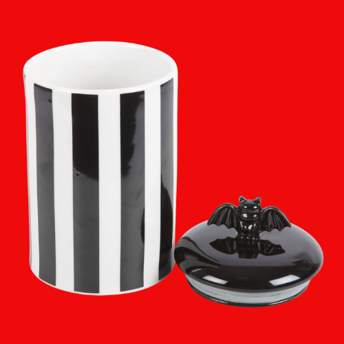 Striped Bat Storage Jar