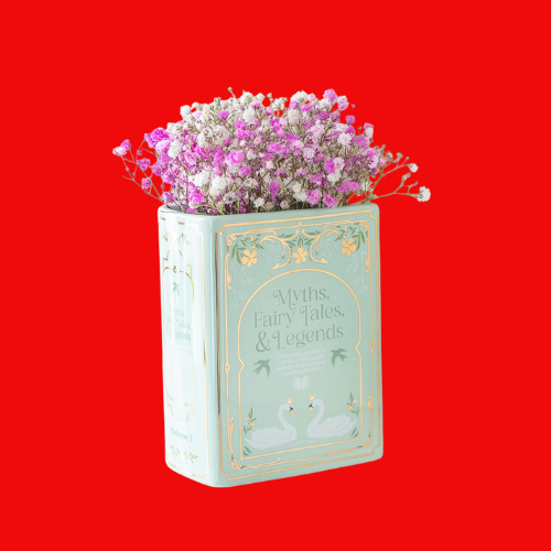 Green Book Shaped Vase