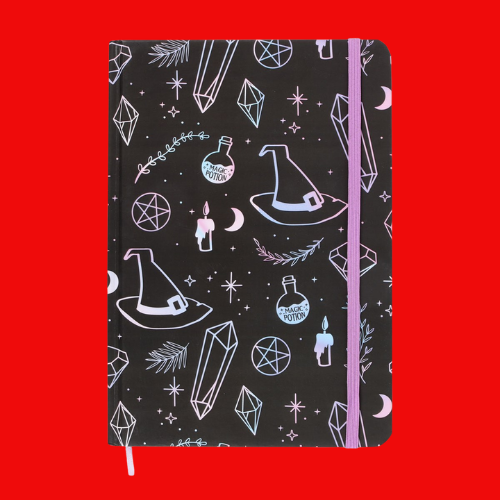 Crystal Witch Print A5 Notebook