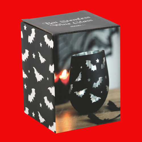 Bat Stemless Wine Glass