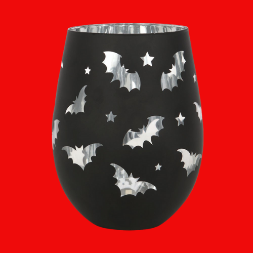 Bat Stemless Wine Glass