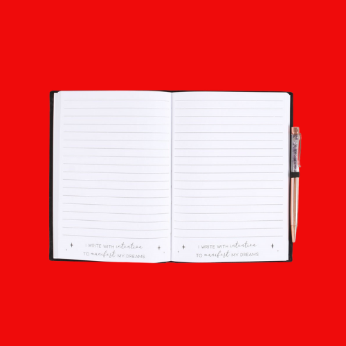 Manifestation Journal with Amethyst Pen