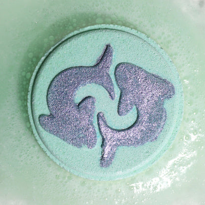 Box of 2 Zodiac Bath Fizzers with Horoscope - Pisces