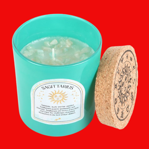 Zodiac Candle - Sagittarius Ylang Ylang & Jasmine Gemstone