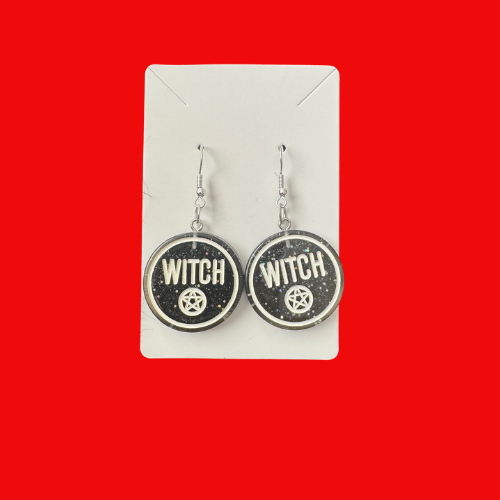 Witch Earrings (Multiple Colours)