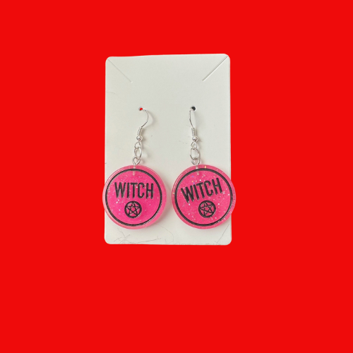 Witch Earrings (Multiple Colours)